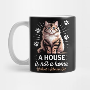 Russian Longhair Cat Sunshine Siberian Forest Cat Mug